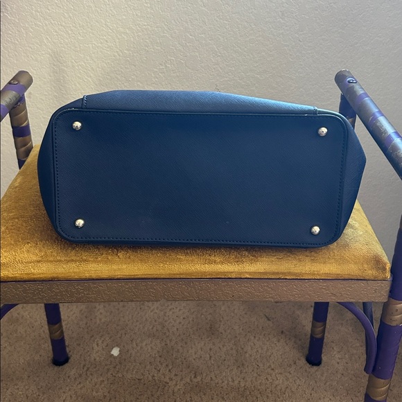 Calvin Klein Navy Tote with Silver Chain - Picture 11 of 11